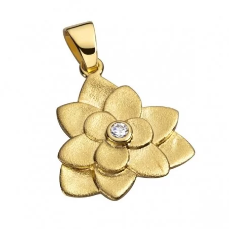 HERZLOTOSSymbolschmuck Anhänger mit klarem Zirkonia