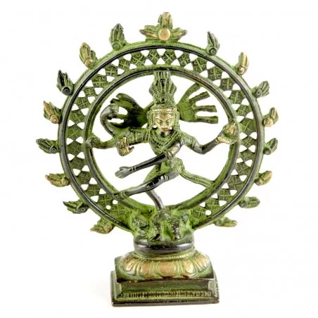 Shiva Nataraj 15cm Messing antik