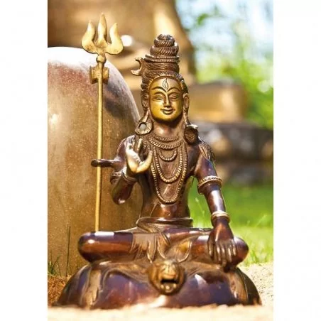 Shiva Statue 18cm Messing