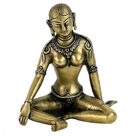 Parvati Statue 15cm Messing