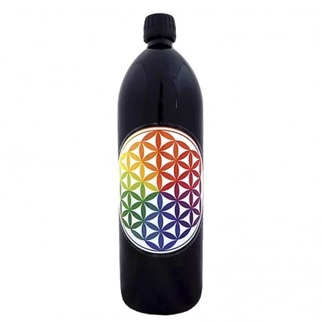 Trinkflasche Miron – regenbogenfarbige Blume des Lebens