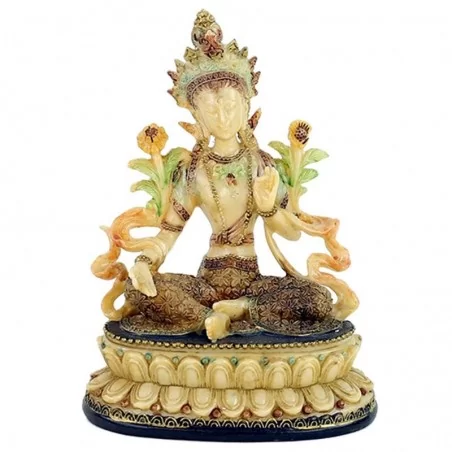 Grüne Tara weiblicher Buddha 17cm