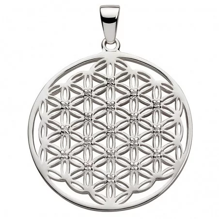 Anhänger POWERBLUME DES LEBENS Silber