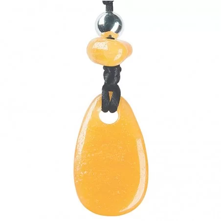Kraftstein-Halskette Orangen Calcit (Tatkraft)