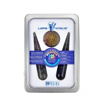 Meridian Massagegriffel - Fluorit - Set