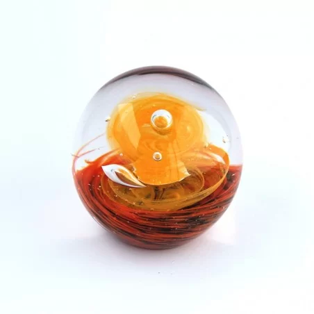 Paperweight orange rot schwarz