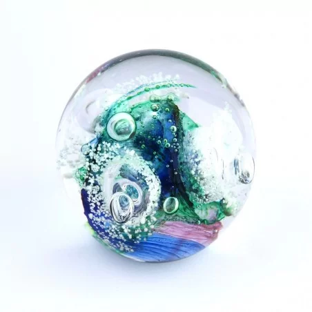 Paperweight grün blau weiss