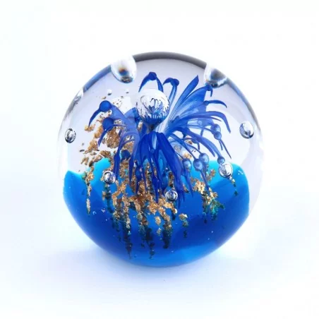 Paperweight blau gold