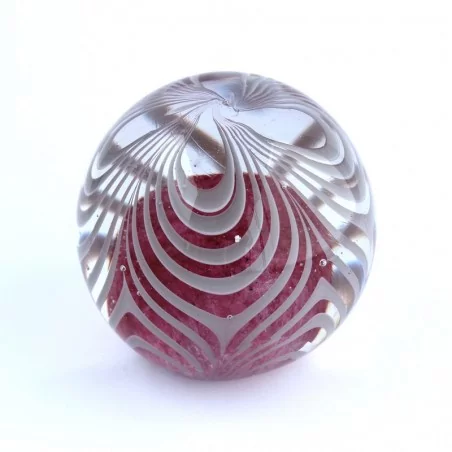 Paperweight violett weiss mittel