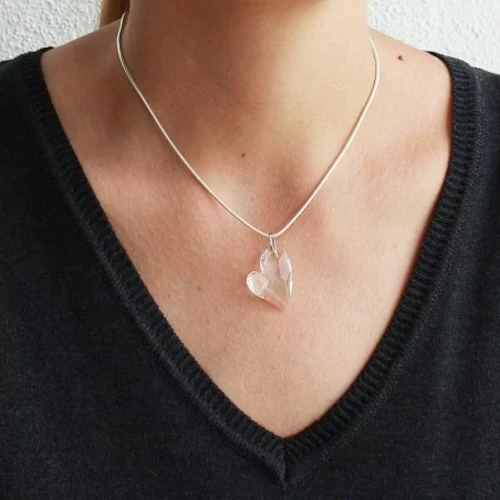 Anhänger Kristall Herz asymetrisch Swarovski