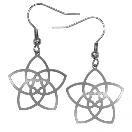 Ohrhänger Venusblume Edelstahl