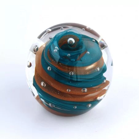 Paperweight türkis-braun mittel