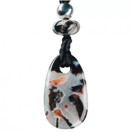 Kraftstein-Halskette Sardonyx (Selbstvertrauen)