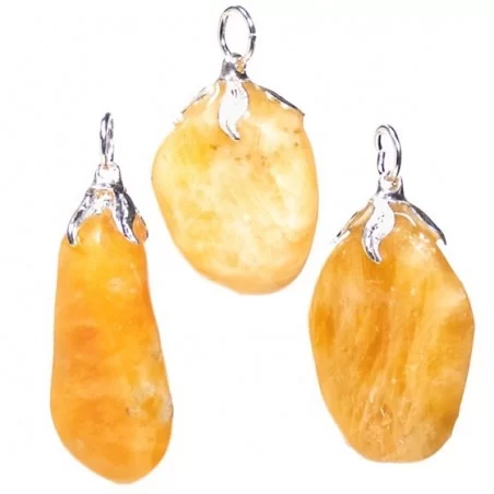 Edelstein-Anhänger Orangen Calcit