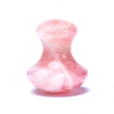 Massagestein Pilzform Rosenquarz