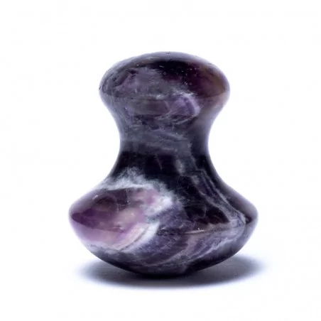 Massagestein Pilzform Amethyst-Quarz