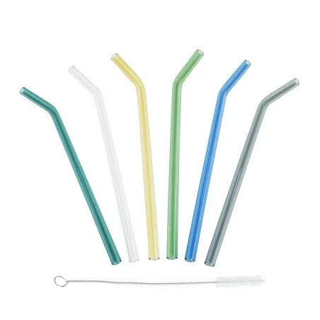 Trinkhalm Glas Set