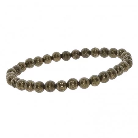 Armband Kugeln Pyrit 6mm
