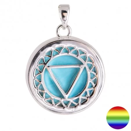Kette Kehl-Chakra mit Türkis