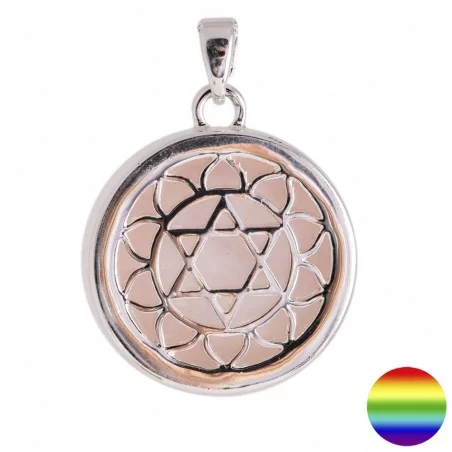 Kette Herz-Chakra mit Rosenquarz