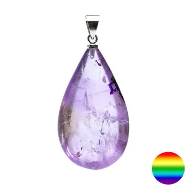 Edelstein-Anhänger Tropfen Amethyst