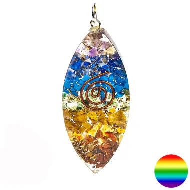 Orgon Anhänger - oval multicolor